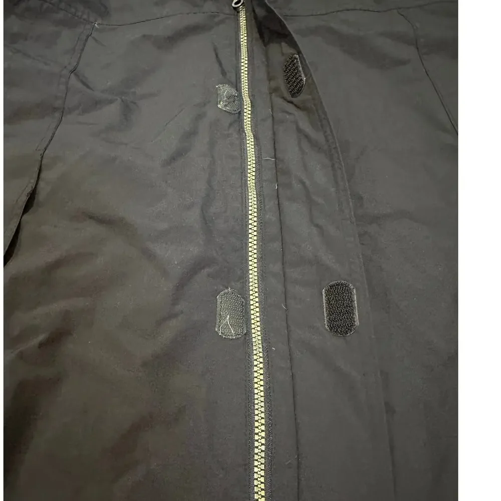 Land's End Squall Rain Jacket Men's Navy Size XL Waterproof Full Zip Lightweight